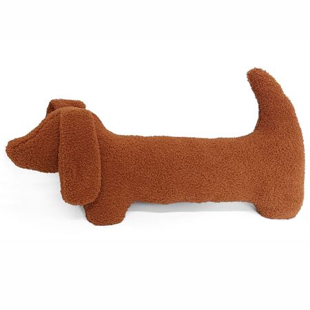 подушка декоративная Такса 64х34см светло-коричневая, арт.ПД-Такса-кор