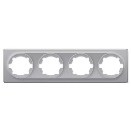 рамка 4 поста ONEKEYELECTRO Florence серый