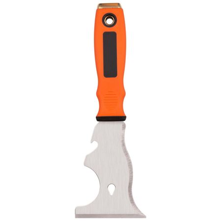 шпатель-скребок Master Color 75мм многофункциональный нержавеющая сталь 2К-ручка, арт.30-2614