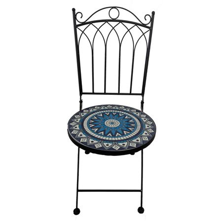 стул садовый складной Киприан 380х380х900мм  керамика, железо