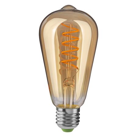 светодиодная лампа ОНЛАЙТ Ретро Золотистая 4Вт Е27 180Лм 2500К ST64 лампа накаливания febox 40вт e14 2500к 180лм r50 рефлектор