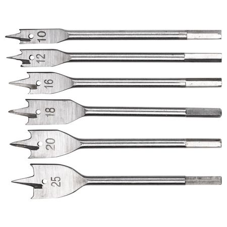 набор сверл по дереву FIT 6шт перьевые xcan мини сверл для печатных плат 50 шт