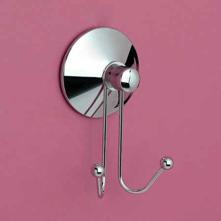 крючок двойной VERRAN Real вакуумные присоски хром прозрачные вакуумные крючки из пвх 60 шт