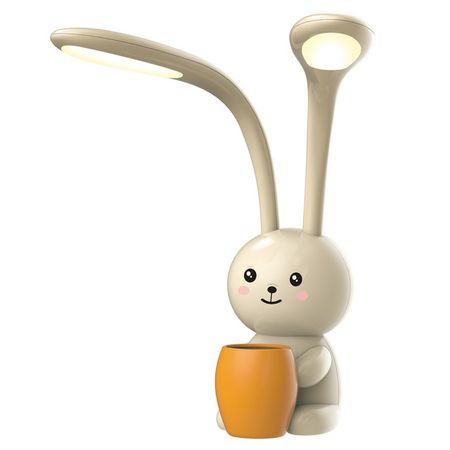 лампа настольная светодиодная UNIEL Заяц 12Вт 3000-6000K дим. бежевый litwod a100 фонарик xm l2 t6 5 режимов 3000 люмен