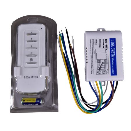 пульт управления LIGA SVETA 4 канала 220В 1000Вт на канал беспроводной пульт для открытия ворот kingjoin