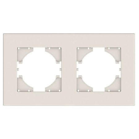 рамка 2 поста GUSI City горизонтальная белый рамка 4 поста gusi city горизонтальная серебро