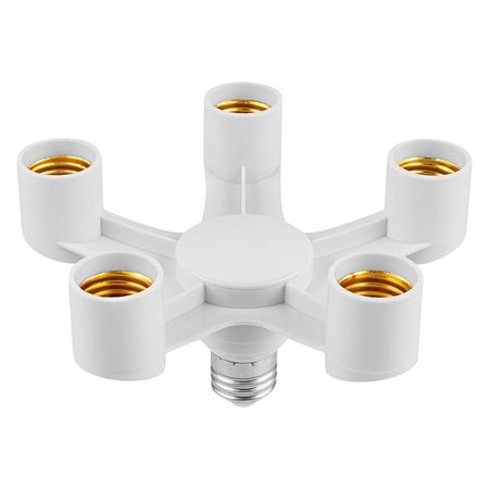 патрон TDM разветвитель 5хЕ27 белый корпуса разъемов sm 2 54 your cee 10 пар