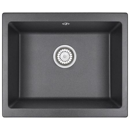мойка кухонная GRANULA 555х460х190мм графит кварц мойка granula 465х510х200мм пирит кварц