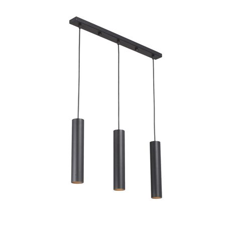 светильник подвесной VITALUCE Найс GU10 3х35Вт металл черный