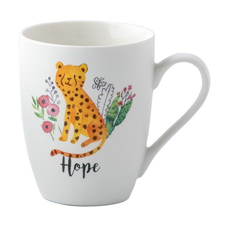 кружка TODELIA Животные леопард 340мл костяной фарфор детские наклейки животные 50 шт