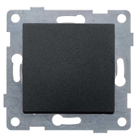 выключатель 1-клавишный GUSI Ugra перекрестный 10А графит выключатель 1 клавишный gusi ugra перекрестный 10а белый