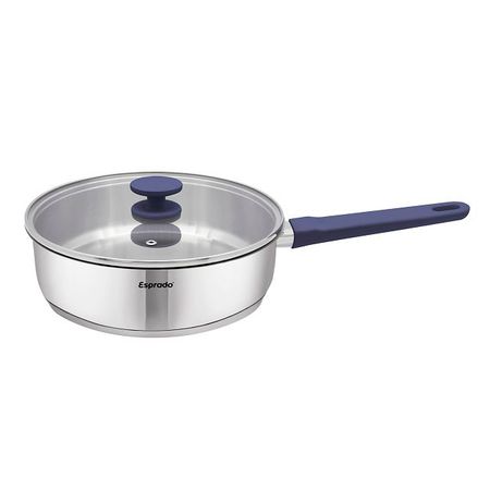 сотейник ESPRADO Lila 24см 2,6л с крышкой нерж.сталь индукция терка mallony nimbus 24см плоская без поддона нерж