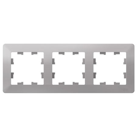 рамка 3 поста SYSTEME ELECTRIC Atlas Design AIR алюминий