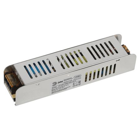 блок питания ЭРА длс с/д ленты 12В 120Вт IP20 10А сетка металл светодиодные драйверы трансформаторы 20 80 120вт х2