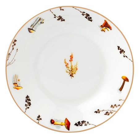 тарелка ZAPEL Mushroom 21см глубокая костяной фарфор комплект мерч little mushroom aurora hug nbyinto