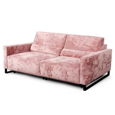 диван-кровать Портленд 2 секции 2350х1250х880мм велюр розовый кровать босс 160 200 про велюр роял агат