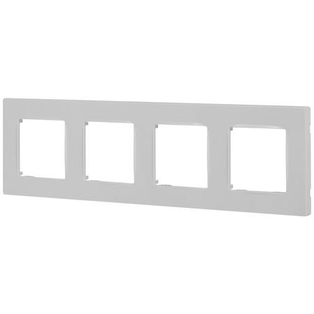 рамка 4 поста ЭРА серия 12 Классик белый рамка 4 поста эра   12 классик белый