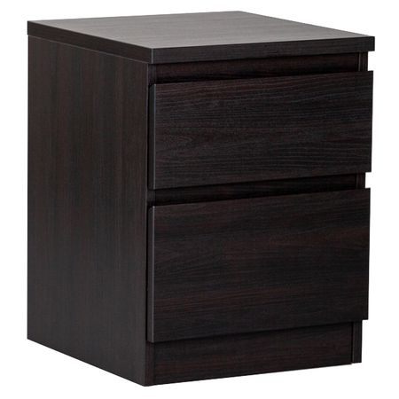 тумба прикроватная КАСТОР 2 ящика 370x490x400мм Дуб Венге ЛДСП тумба прикроватная кастор 2 ящика 370x490x400мм дуб венге лдсп