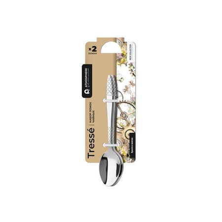 набор ложек чайных ATMOSPHERE Tresse 2шт. нерж.сталь ложек чайных homequeen вкус 2шт нерж