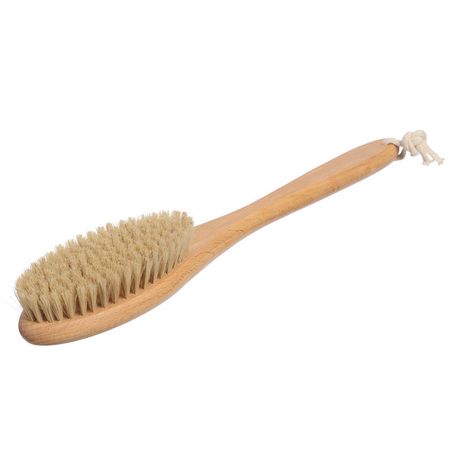 щетка для сухого массажа Экобраш 39х7х1,6см длинная ручка бук, нат.щетина 134 пучка щетка для пыли с длинной ручкой