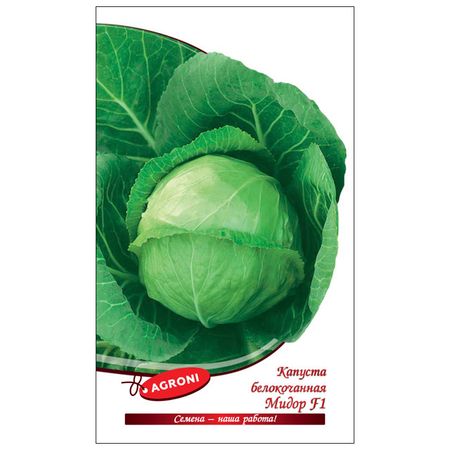 семена капуста белокочанная Мидор АГРОНИ F1 0,1г семена редис аскания агрони 2г