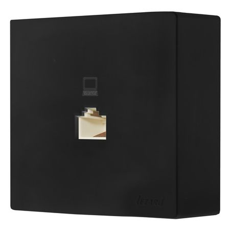 розетка компьютерная 1 пост LEZARD Leto чёрный бархат розетка компьютерная 1 пост lezard leto графит