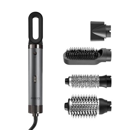 фен-щетка RED SOLUTION MS002 1000Вт 5 насадок ионизация графит отпариватель ручной red solution hs760 1000вт 17 5 г мин графит