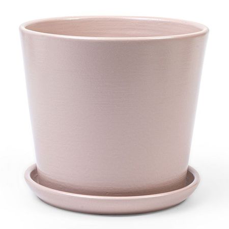 горшок керамический с поддоном Колор гейм 1,45л d15 h14см  капучино горшок керамический с поддоном колор гейм 0 65л d12 h11см капучино
