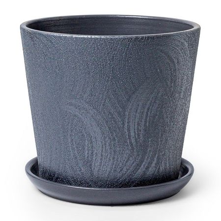 горшок керамический с поддоном Сиде 1,45л d15 h14см  пепел шапка женская fishka пепел лиловый р 56 58