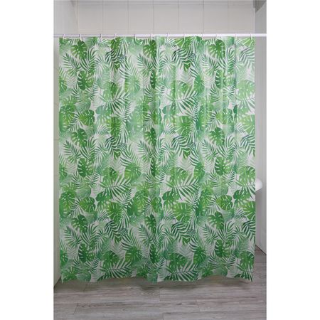 занавеска для ванной OFELIS Hantverk 180х180см PEVA зеленая