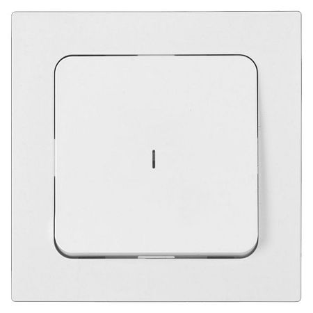 выключатель 1-клавишный BYLECTRICA Аструм с подсветкой белый