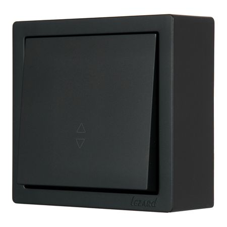 переключатель 1-клавишный LEZARD Leto проходной чёрный бархат переключатель 2 клавишный ovivo loft проходной крем