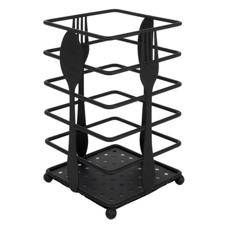 подставка для столовых приборов TODELIA Kitchen 10х10х16см нерж.сталь щипцы kitchen craft masterclass 18 см