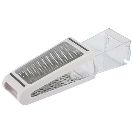 терка MALLONY Idea 2-х гранная 21см универсальная с контейнером нерж.сталь, пластик терка mallony nimbus 24см плоская без поддона нерж