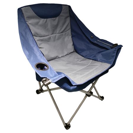 кресло туристическое складное 77х90х100см сталь полиэстер синий, серый с подогревом эластичный для массажного кресла полиэстер