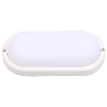 светильник светодиодный влагозащищенный DE FRAN Жета 15Вт 4000К IP54 белый пластик овал