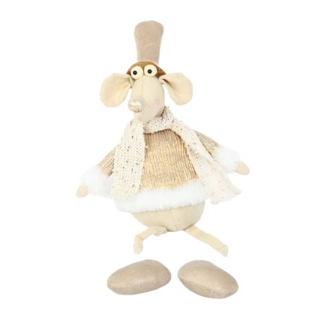 фигура MAXIJOY Мышка в костюме 47см фигура новогодняя maxijoy санта с выдвижными ногами28х12х80 105 см полиэстер железо