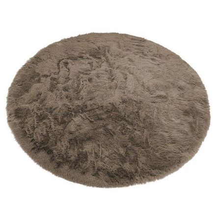 коврик меховой D990мм мокко полиэстер