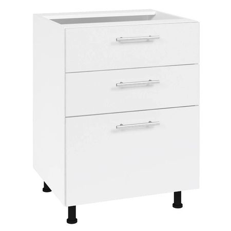 кухонный шкаф напольный Лофт Милк 600х550х820мм 3 ящика МДФ/ЛДСП кухонный шкаф напольный лофт 600х550х820мм 2 ящика мдф лдсп