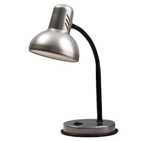 лампа настольная ЛАЗУРИТ 60Вт Е27 серебро