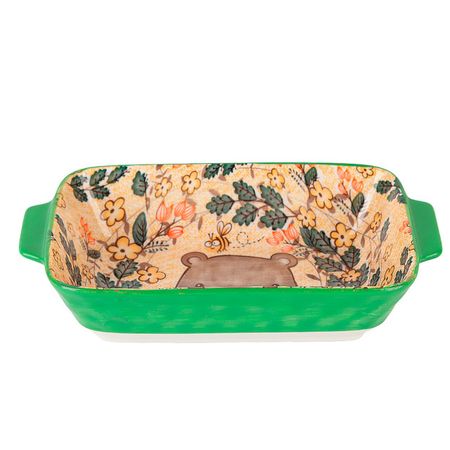 блюдо для запекания NOUVELLE HOME Kawaii Forest Bear 22х12,5х5см 0,6л прямоуг. с ручками фарфор холщовый   для карандашей kawaii bear cat