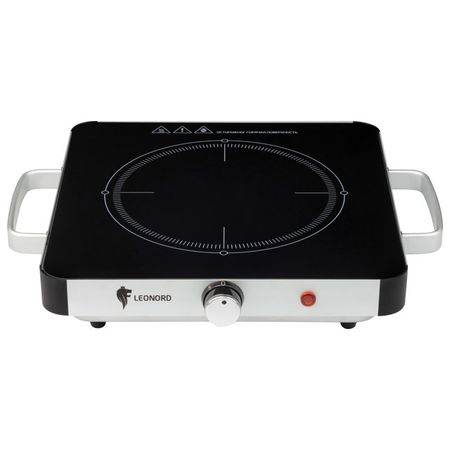 плитка инфракрасная LEONORD LE-1747 2000Вт 1 конфорка черный