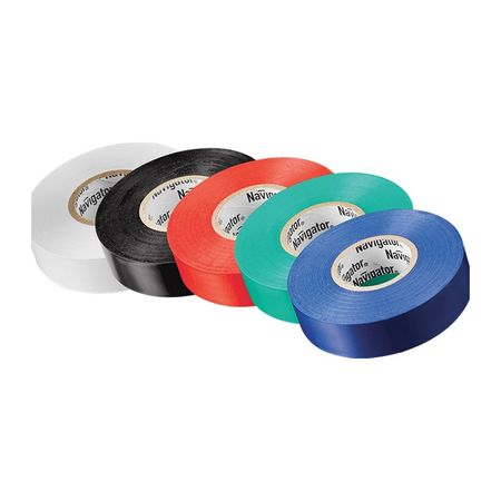 изолента набор NAVIGATOR 15ммх10м 5шт 5цветов изолента navigator самослипающаяся 19мм 5м