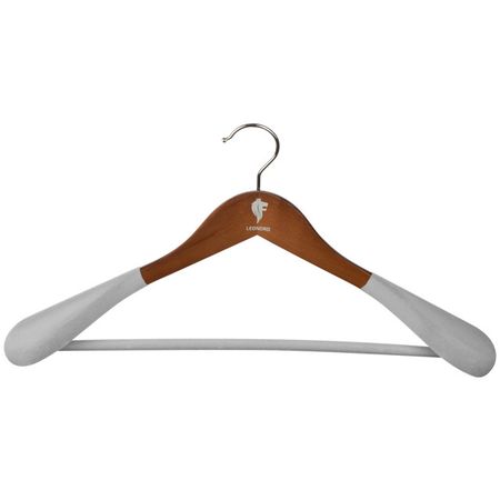 вешалка LEONORD 45см для верхней одежды дерево флокированные коричневый рождественские шары флокированные 9 шт