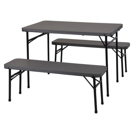 комплект туристической мебели KOOPMAN VACUUM MOULD металл 3 предмета подсвечник koopman 10х10х20 5см металл