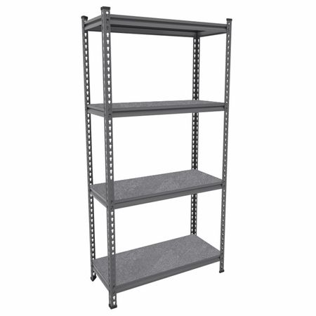 стеллаж EVEREST Beamy Simple-L 1800х900х400мм 150кг 4 полки ЛДСП серый гранит стеллаж минитеплица для рассады 3 полки 69x49x125 см пвх