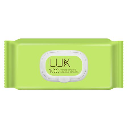 cалфетки влажные Lux Универсальные с клапаном 100шт полотенца влажные salfeti очищающие универсальные xl 60 листов