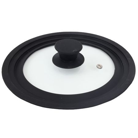 крышка TODELIA Optimal универсальная 18/20/22см стекло, силиконовый ободок паровыпуск