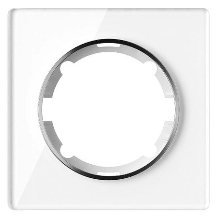 рамка 1 пост ONEKEYELECTRO Garda стеклянная белый