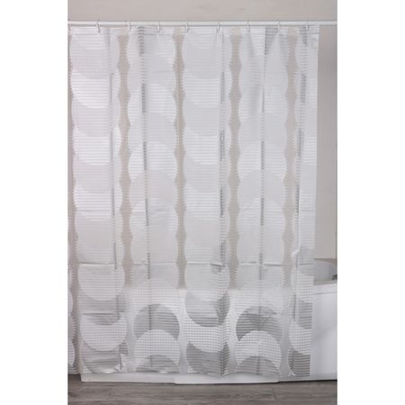 занавеска для ванной OFELIS Hantverk 180х180см PEVA белая шифоновая занавеска glsue белая